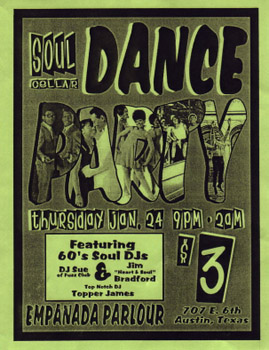 Soul Dance Party Handbill